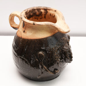 Ifueko, 2023,Partly smoked, partly glazed ceramics, 9 x 11 inches (3)