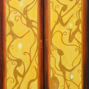 The Door, 2023, Oil on canvas, 48 x 14 inches Diptych